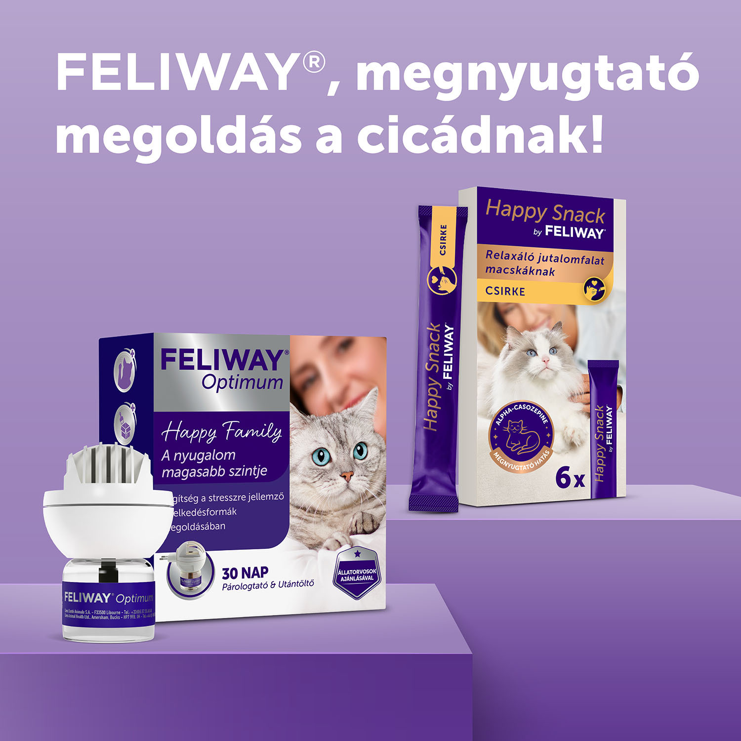 Feliway Optimum nyugtató hatású párologtató macskáknak