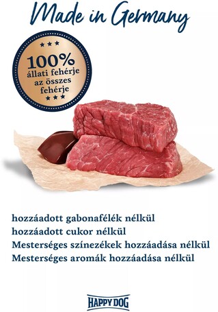 Happy Dog Pur Italy - Tiszta bivalyhúsos konzerv | Egyetlen fehérjeforrás