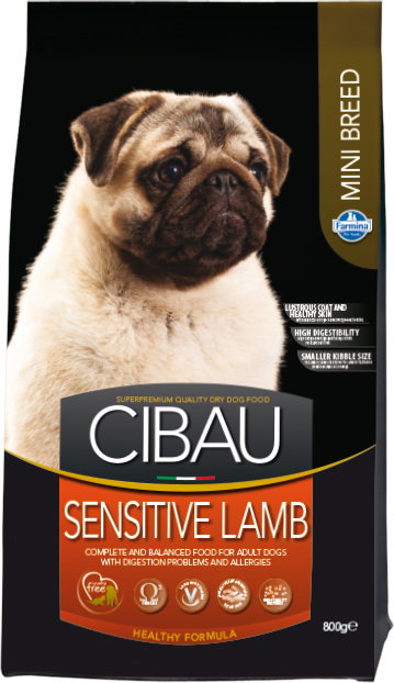 Cibau Sensitive Lamb Mini - Hrană pentru câini cu digestie sensibilă