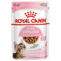 Royal Canin Kitten Sterilised Gravy - Ivartalanított kölyök macska szószos nedves táp