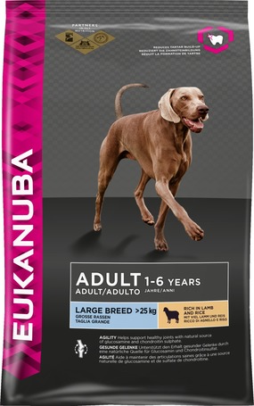 Eukanuba Adult Lamb & Rice Large | Szárazeledel bárányhússal és rizzsel nagytestű felnőtt kutyáknak | Szuperprémium minőség
