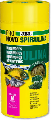 JBL ProNovo Spirulina Flakes M pehelytáp növényevő halaknak