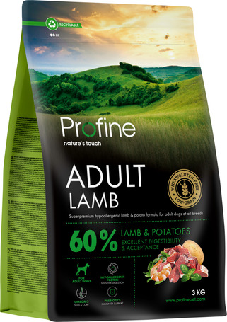 Profine Adult Lamb & Potatoes | Hipoallergén kutyatáp bárányhússal és burgonyával