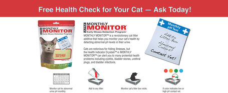 Monthly Monitor macska vizelet indikátor betegségek megelőzésére és felismerésére