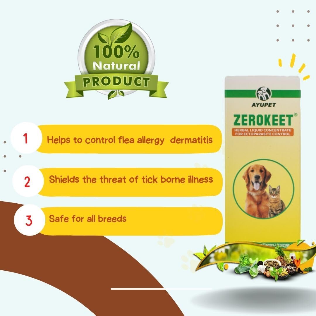 Zerokeet soluție naturală antiparazitară pentru câini - zoom