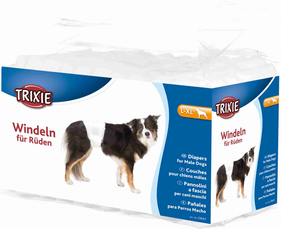 Trixie scutece pentru caini masculi (12 buc / pachet)