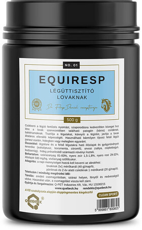 Equiresp légúttisztító tarakmány lovaknak