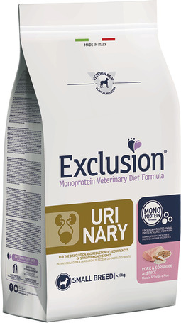 Exclusion Dog Urinary Pork & Sorghum and Rice Small Breed Exclusion Dog Urinary Pork & Sorghum and Rice Small Breed