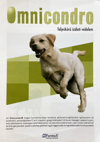 Omnicondro 20 ízületvédő tabletta kutyáknak és macskáknak