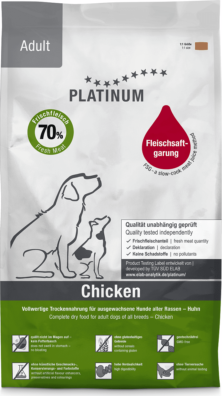 Platinum Adult Chicken puha száraz kutyaeledel