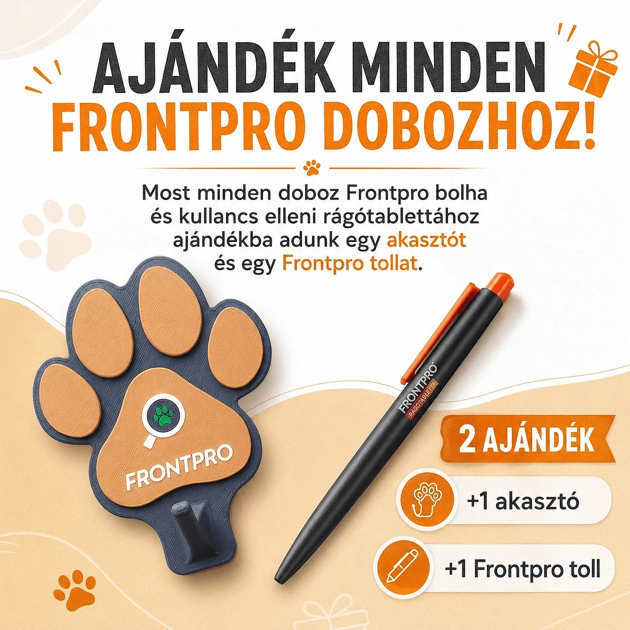 Frontpro tabletta 25-50 kg közötti kutyáknak (L; 136 mg)