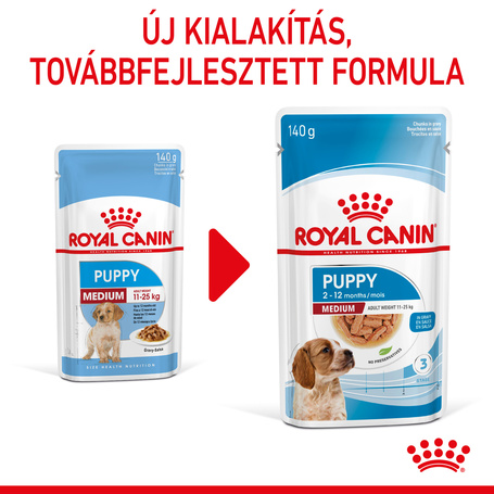 Royal Canin Medium Puppy - Nedves táp közepes testű kölyök kutya részére