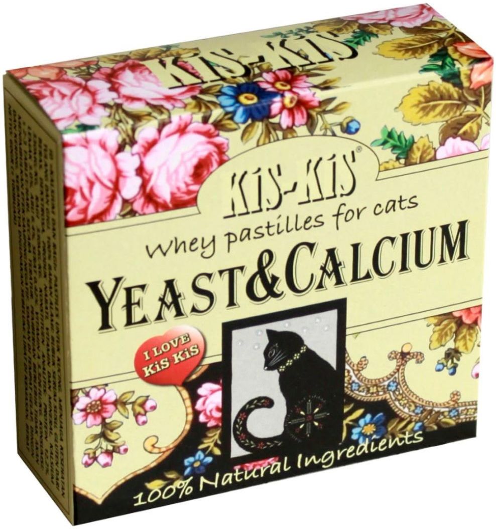 KiS-KiS Yeast&Calcium pastile cu zer pentru pisici - Pentru oase și dinți sănătoși