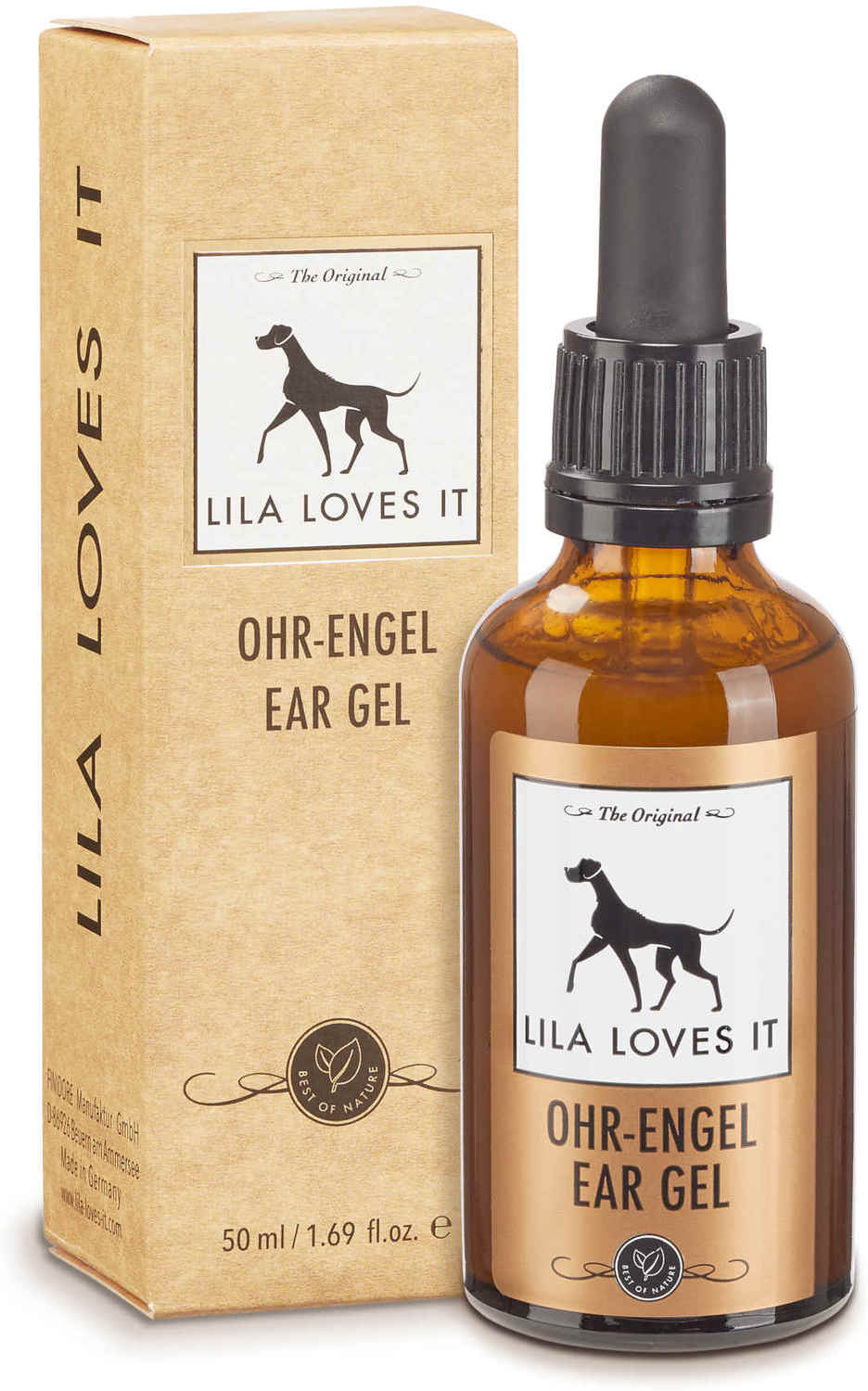 Lila Loves It picături organice pentru urechi pentru câini