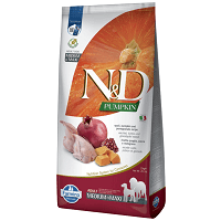 N&D Dog Grain Free Adult Medium/Maxi sütőtök, fürj & gránátalma szuperprémium kutyatáp #1
