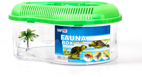 Fauna-box kis kilépő szigettel, azon pálmafával