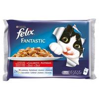 Felix Fantastic aszpikos eledel marhával és csirkével macskáknak - Multipack (4 x 100 g) Felix Fantastic aszpikos eledel marhával és csirkével macskáknak - Multipack (4 x 100 g)