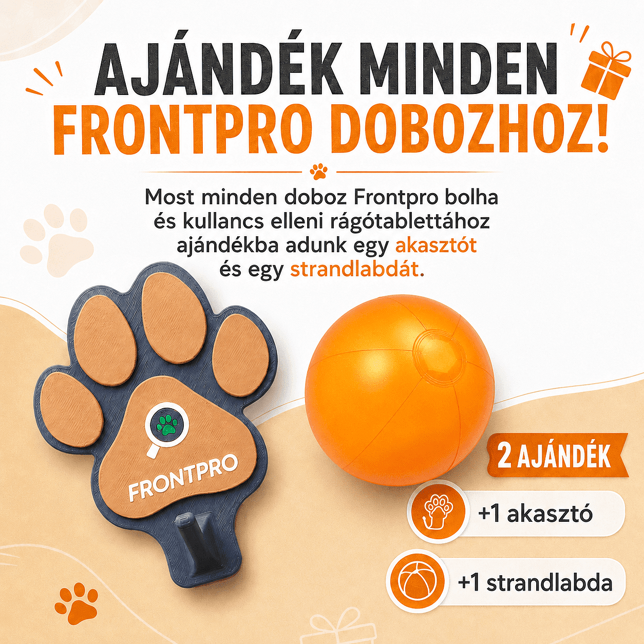 Frontpro tabletta 2-4 kg közötti kutyáknak (XS; 11 mg)