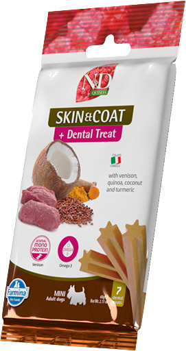 N&D Quinoa Skin & Coat Venison + Dental Treat - zoom