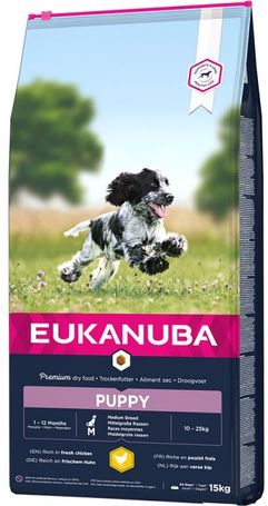 Eukanuba Puppy Medium | Táp közepes testméretű kölyökkutyáknak | Szuperprémium szárazeledel
