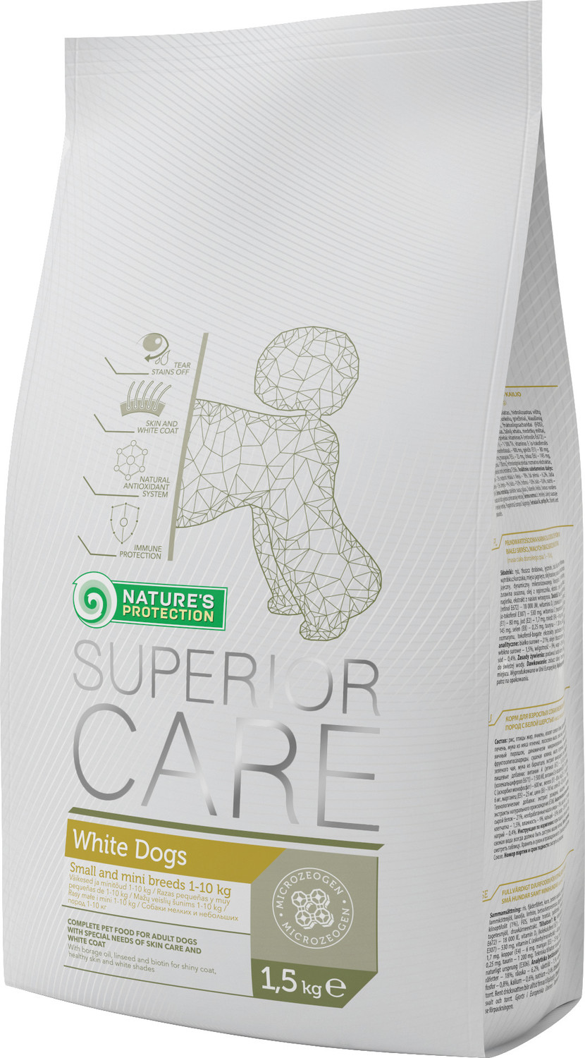Nature's Protection Superior Care - White Dogs Adult Small Breeds ...