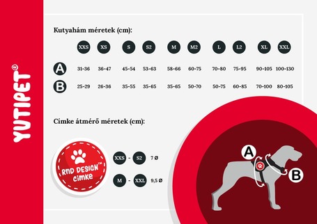 Yutipet RnD párnázott biztonsági kutyahám (Kék)