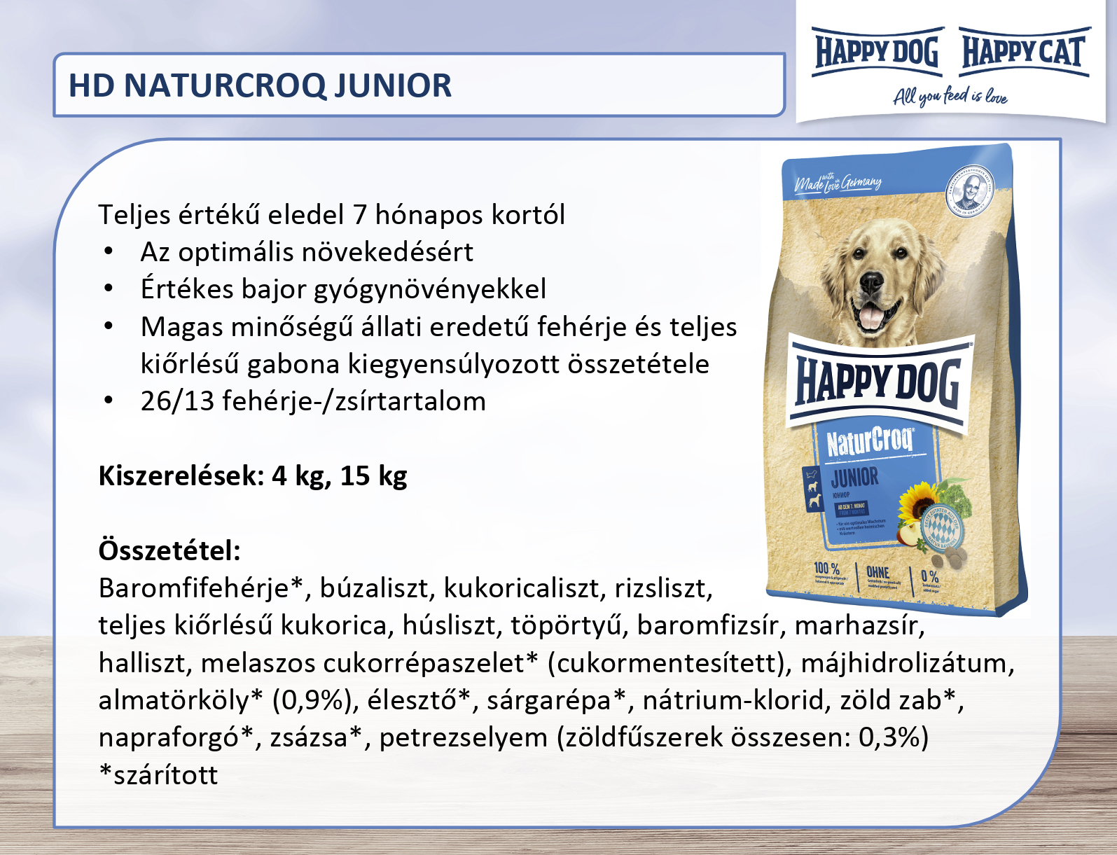Happy Dog NaturCroq Junior - zoom