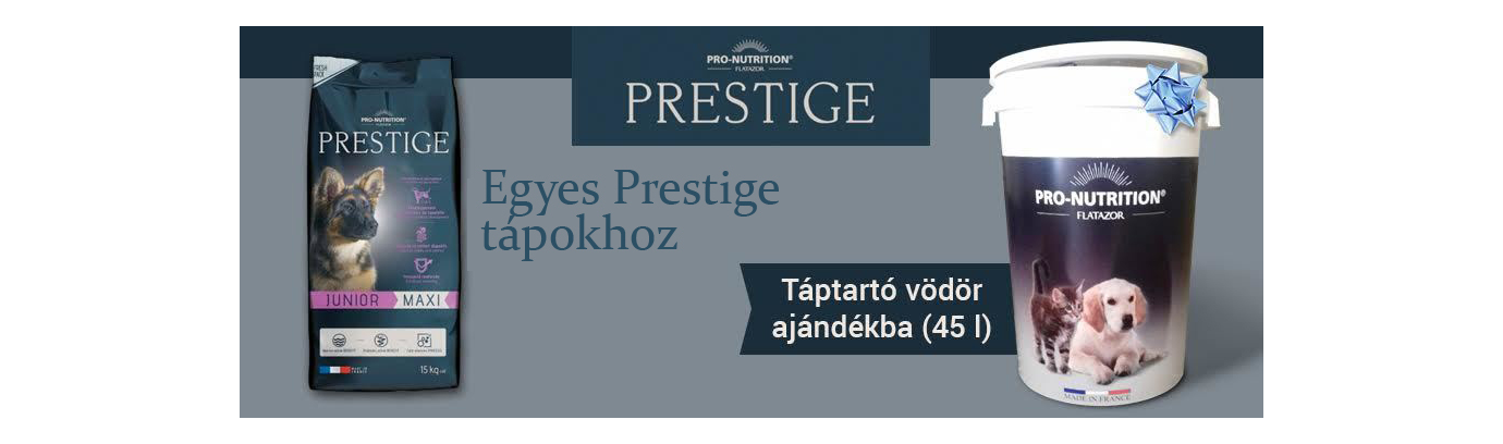 Most ajándék táptartó vödröt adunk egyes Flatazor Prestige tápokhoz