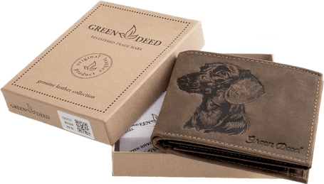 GreenDeed kutyás bőr pénztárca