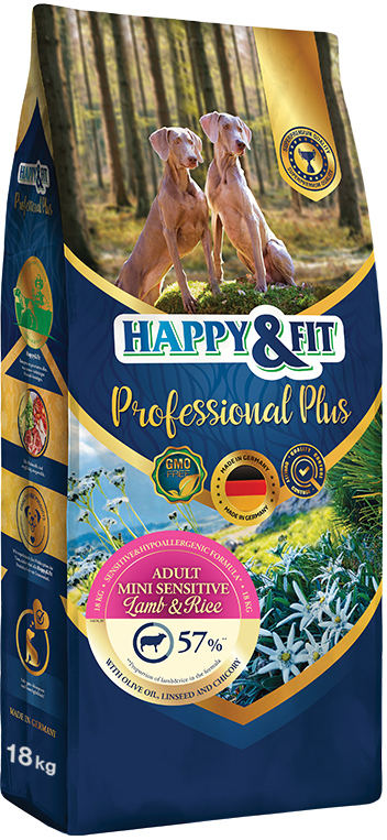 Happy&Fit Professional Plus Adult Mini Sensitive Lamb & Rice
