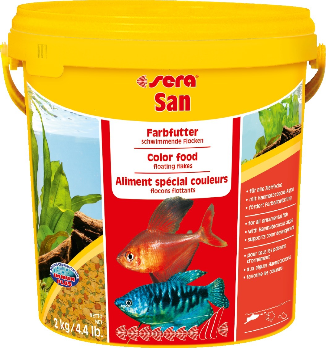 Sera San színfokozó lemezes díszhaltáp