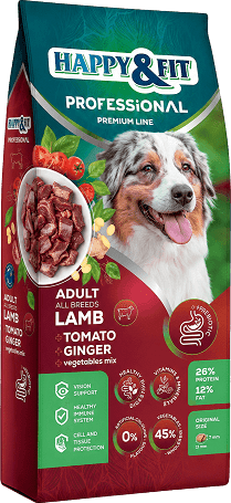 Happy&Fit Professional Adult Lamb, Tomato, Ginger 19 kg