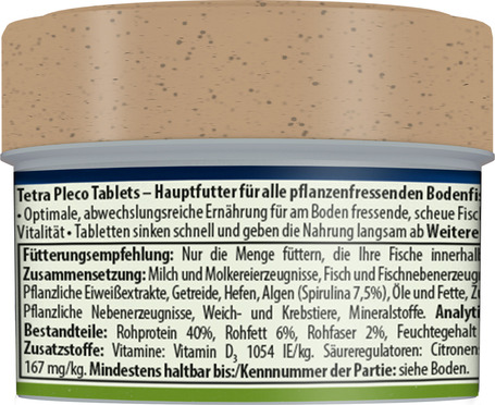 Tetra Pleco Tablets díszhal táptabletta növényevőknek