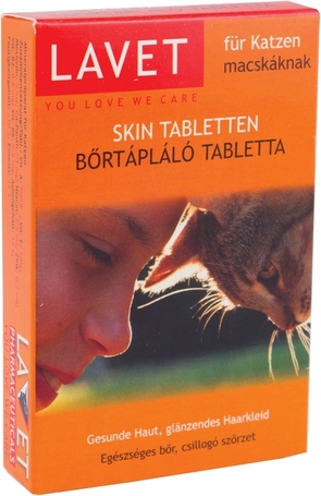 Lavet bőrtápláló tabletta macskáknak