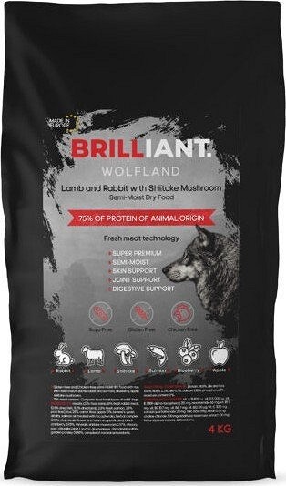 Brilliant Wolfland hrană semi-umedă pentru câini