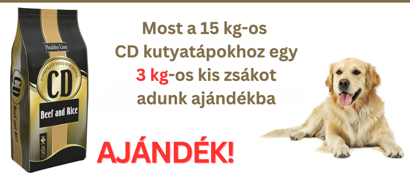 CD kutyatáp 15 + 3 kg grátisz