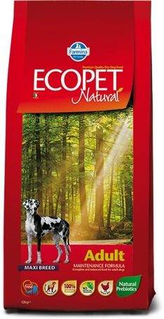 Ecopet Natural Adult Maxi | Nagytestű felnőtt kutyáknak ajánlott száraztáp