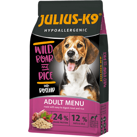 Julius-K9 Hypoallergenic Adult Wild Boar & Rice