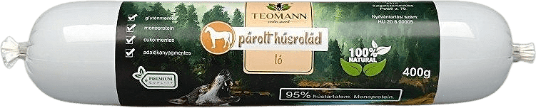 Ruladă din carne de cal pentru câini Teomann