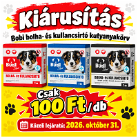 Bobi Star bolha- és kullancsirtó kutyanyakörv kiárusításban