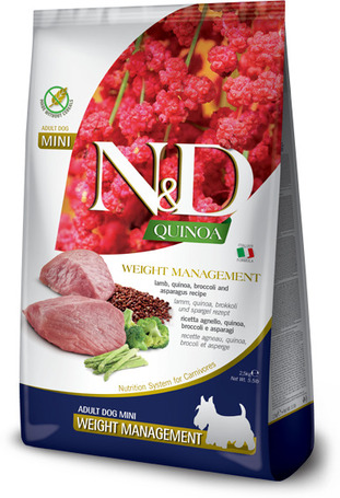 N&D Dog Grain Free Quinoa Weight Management Lamb