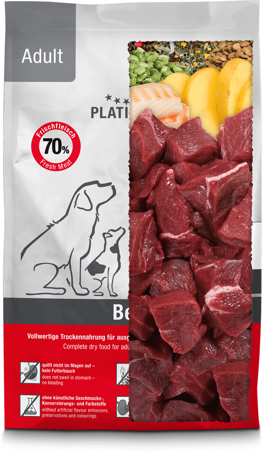 Platinum Adult Beef marhahúsos száraztáp kutyáknak