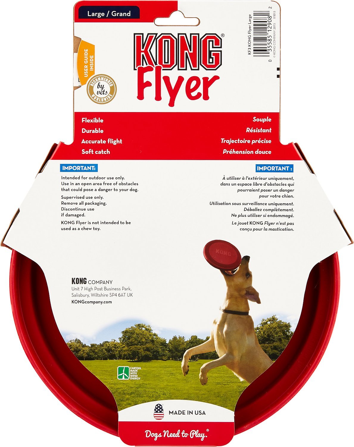 Kong Classic Flyer frisbee pentru câini - zoom