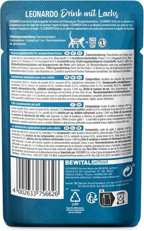 Leonardo Drink Salmon alutasakos ital lazachússal