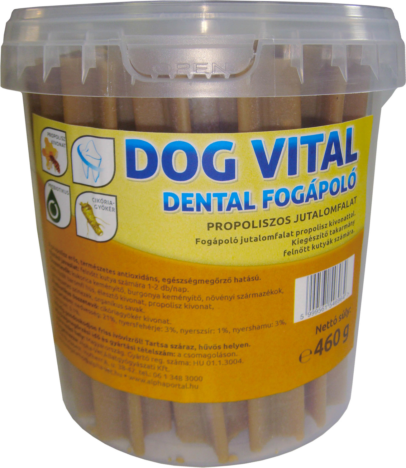 Dog Vital Dental recompense pentru îngrijirea dinților cu propolis și vanilie