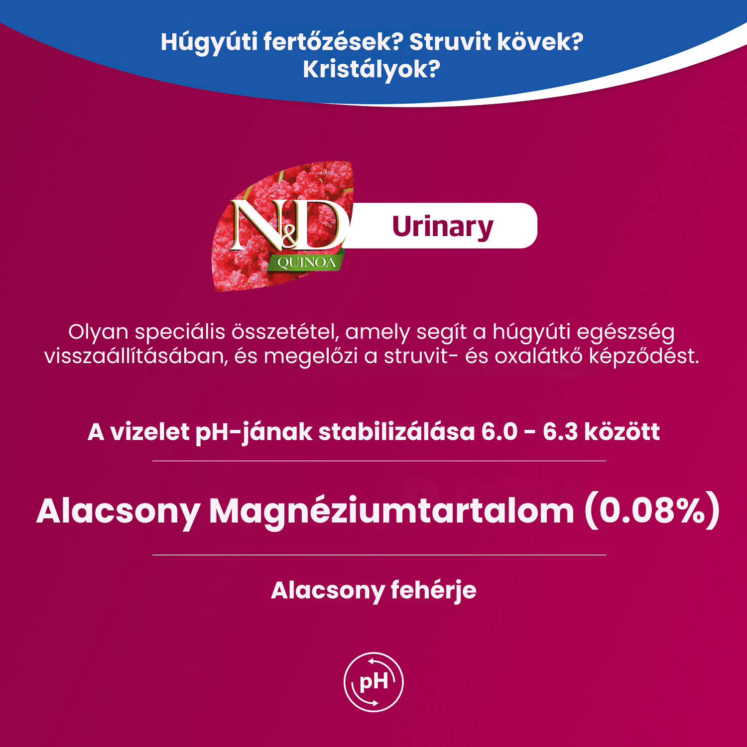 N&D Cat Quinoa Urinary - Conservă pentru prevenirea problemelor tractului urinar la pisicile adulte - zoom