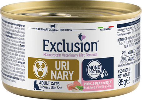 Exclusion Cat Urinary Pork & Pea and Rice konzerv