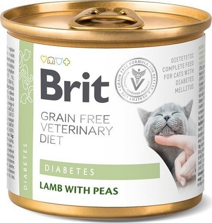 Brit Veterinary Diets Cat Diabetes konzerv 200 g