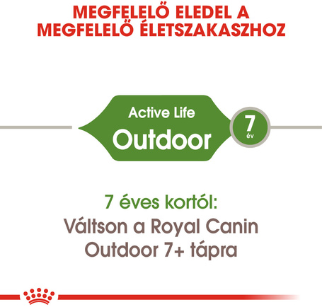 Royal Canin Outdoor - Szabadba gyakran kijáró, aktív felnőtt macska száraz táp