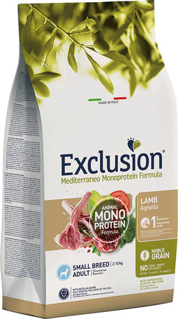 Exclusion Dog Mediterraneo Monoprotein Lamb Adult Small